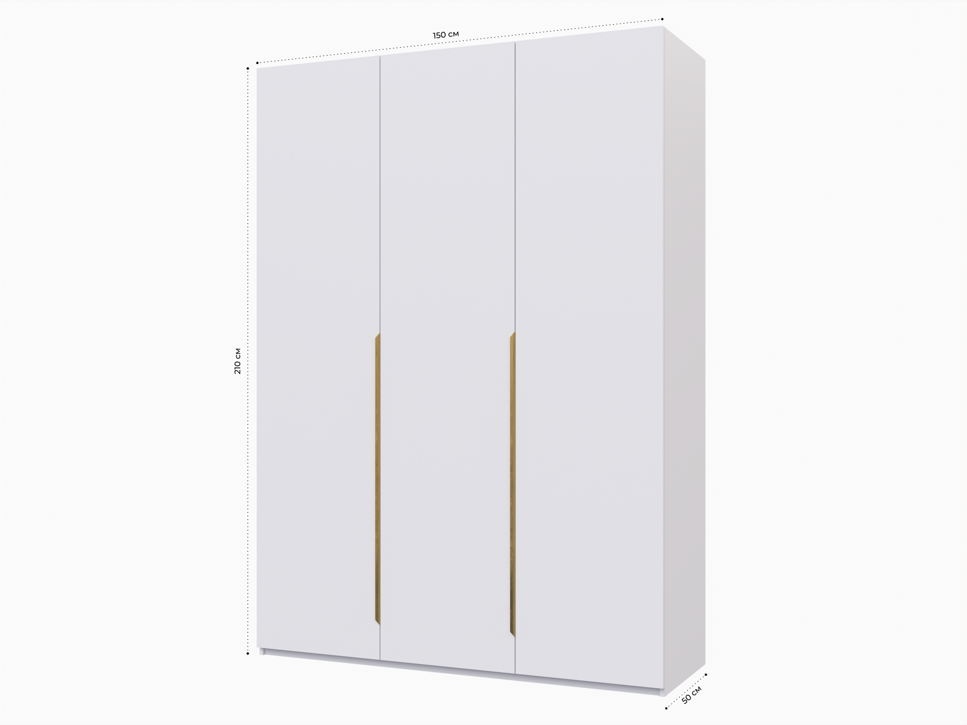 Распашной шкаф Пакс Альхейм 13 white (gold) ИКЕА (IKEA) изображение товара